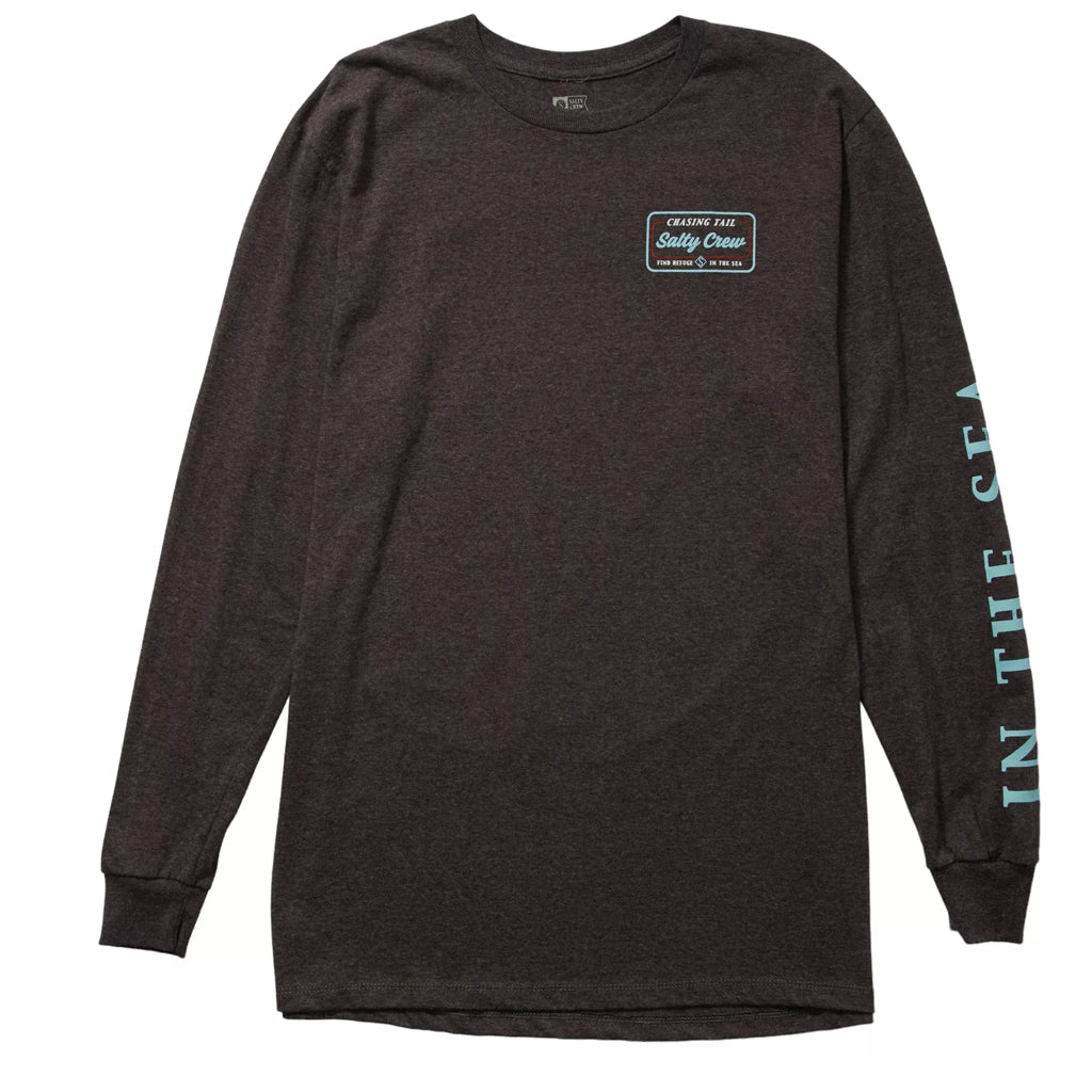 Salty Crew Mens Marina Classic L/S Tee - Charcoal Heather