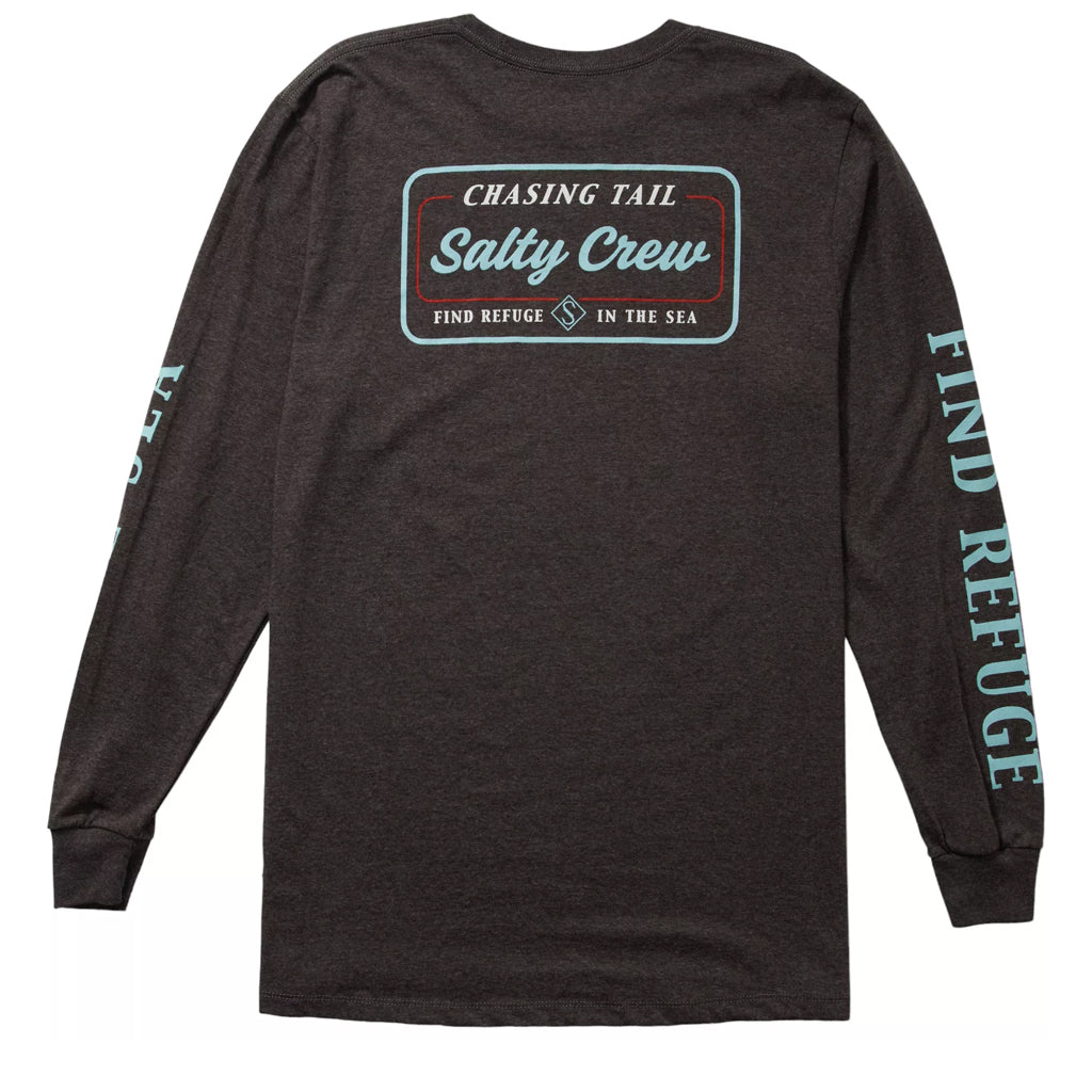 Salty Crew Mens Marina Classic L/S Tee - Charcoal Heather