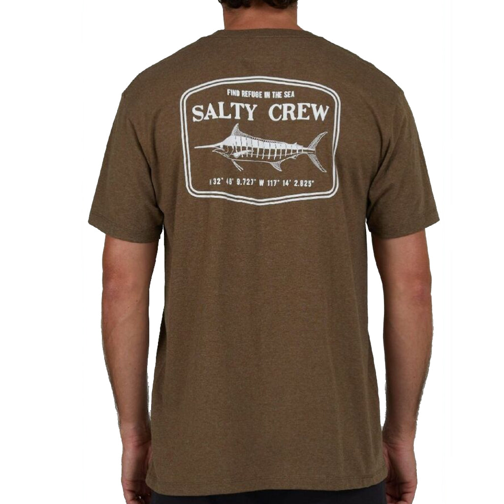Salty Crew Mens Stealth Classic S/S Tee - Mocha Heather