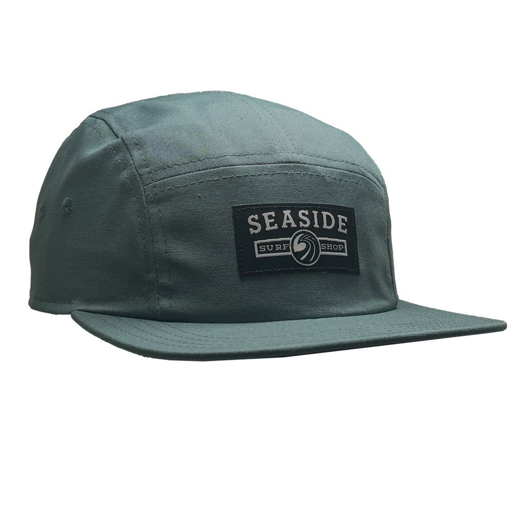 Seaside Surf Shop Campers Cap - Canvas Twill Mineral Blue
