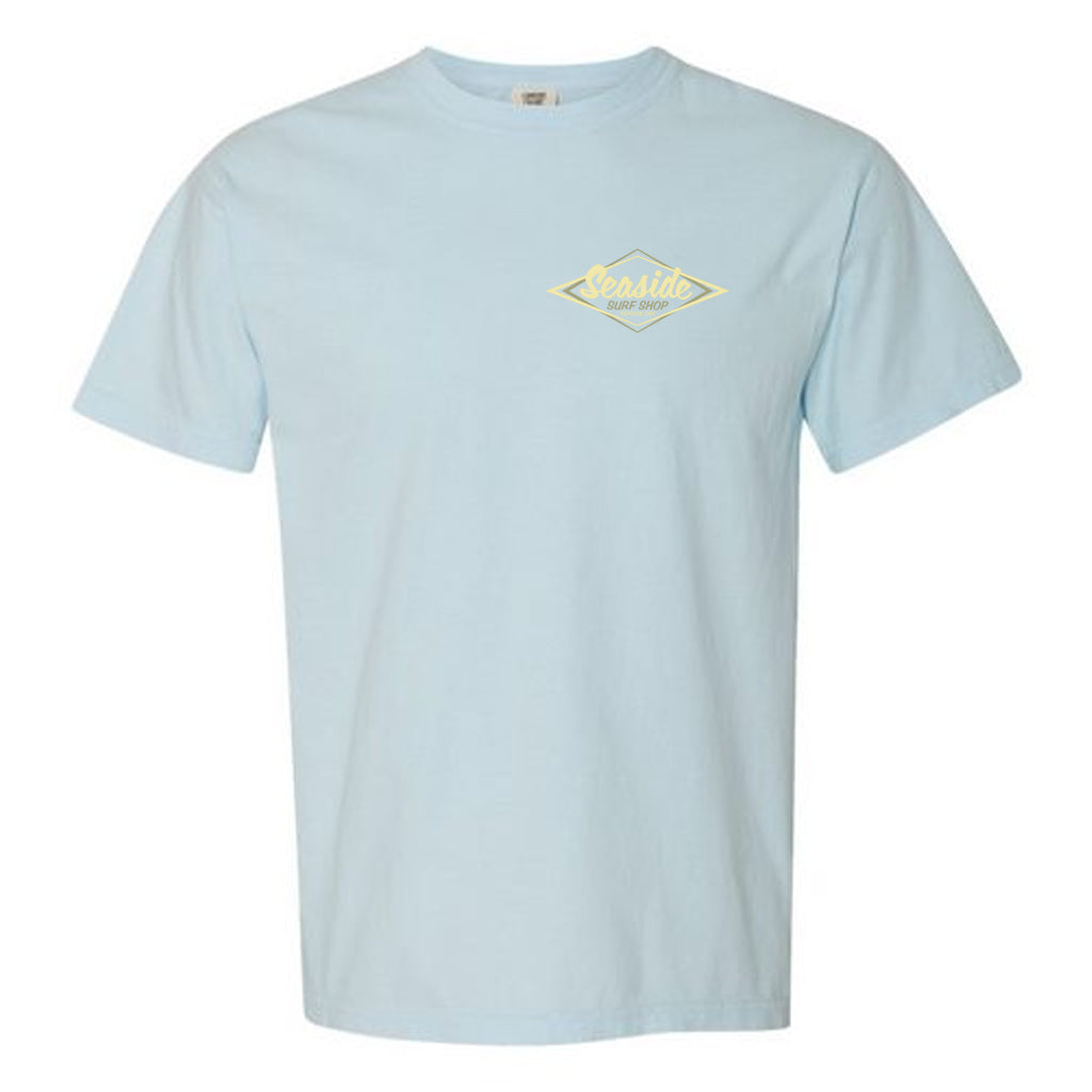 Seaside Surf Garment Dyed Vintage Logo S/S Tee - Powder