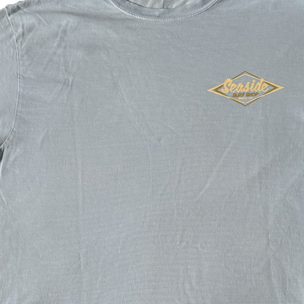 Seaside Surf Garment Dyed Vintage Logo S/S Tee - Powder