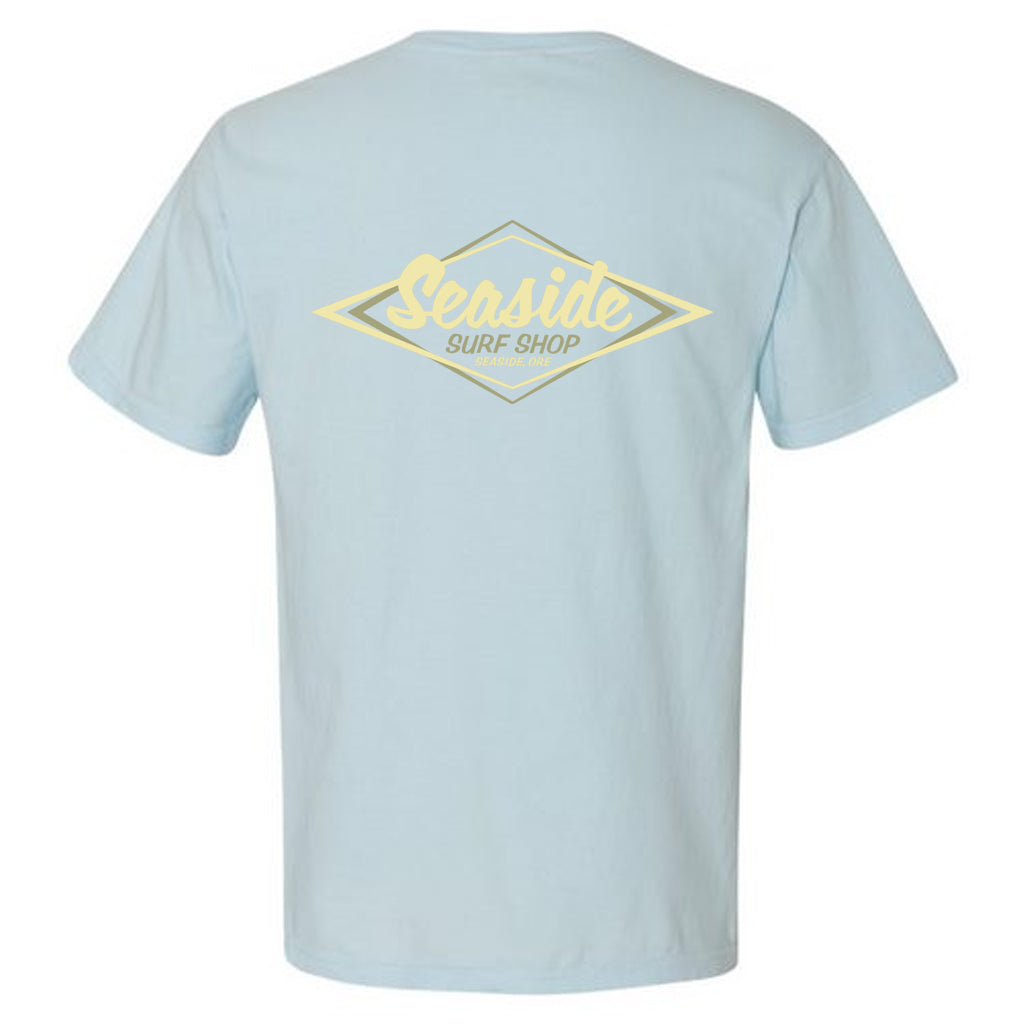 Seaside Surf Garment Dyed Vintage Logo S/S Tee - Powder