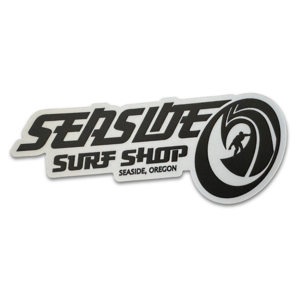 Seaside Surf Shop - OG Rider Sticker - 5x2" Black