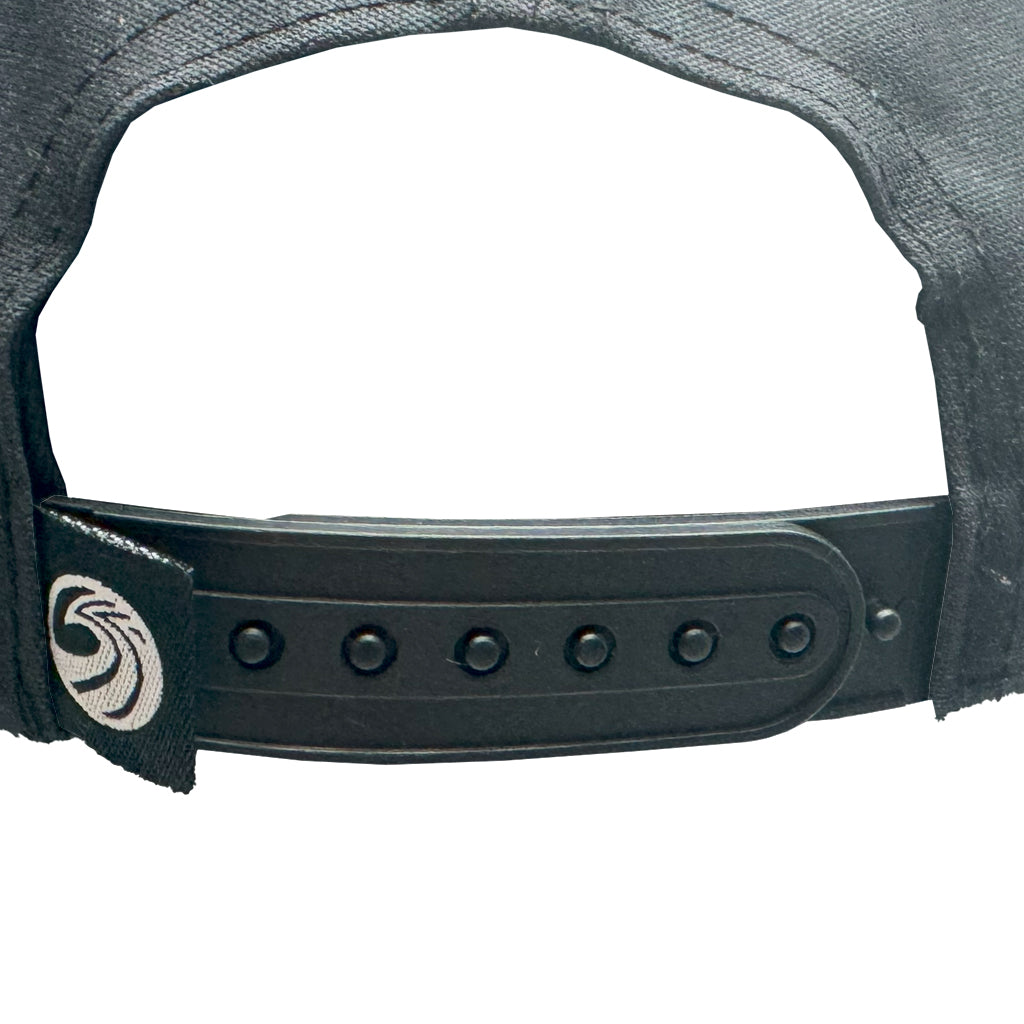 Seaside Surf Shop Vintage Logo Mid Crown Cap - Black/Black