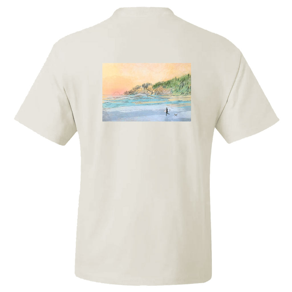 Seaside Surf Shop x Maya Sacks - Local Artist Series Oswald S/S Mens Tee - Bone