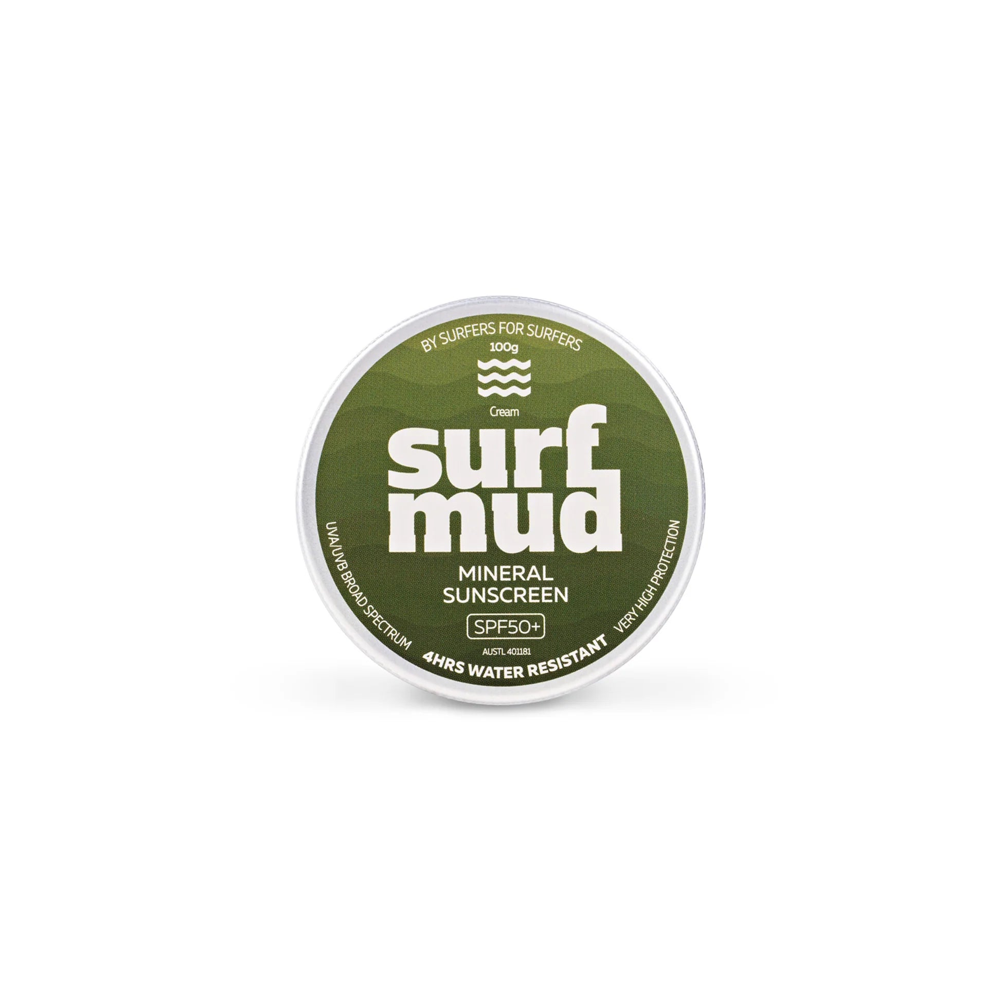 Surfmud Australia - Mineral Sunscreen SPF50 Sunscreen Tin - 100g