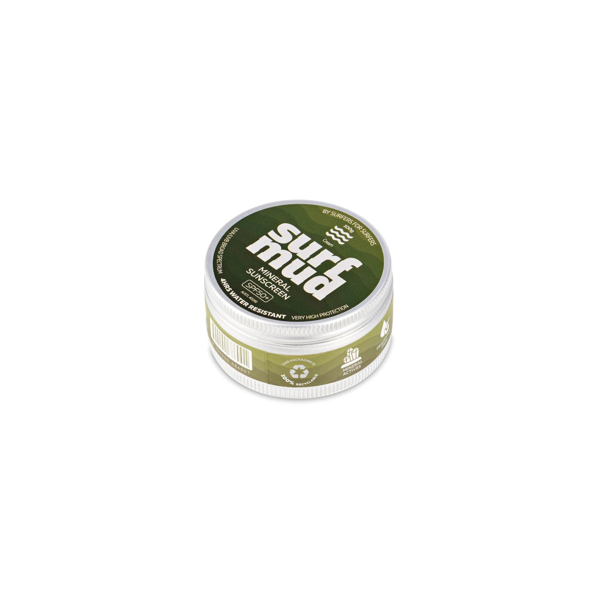 Surfmud Australia - Mineral Sunscreen SPF50 Sunscreen Tin - 100g