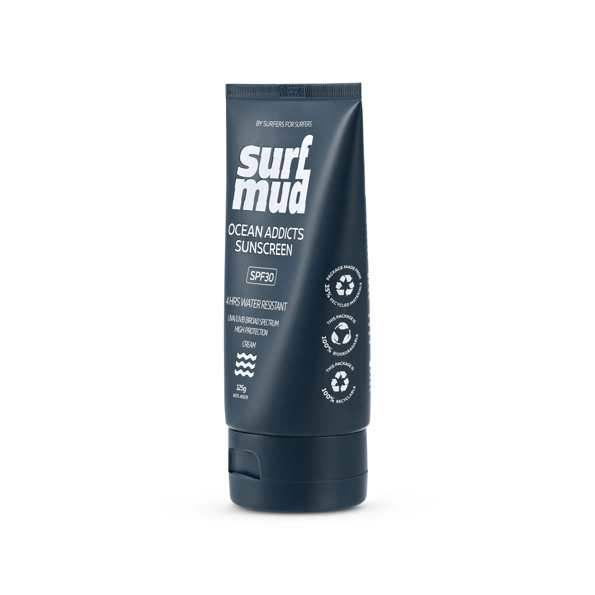 Surfmud Australia - Ocean Addicts SPF30 Sunscreen - 125g