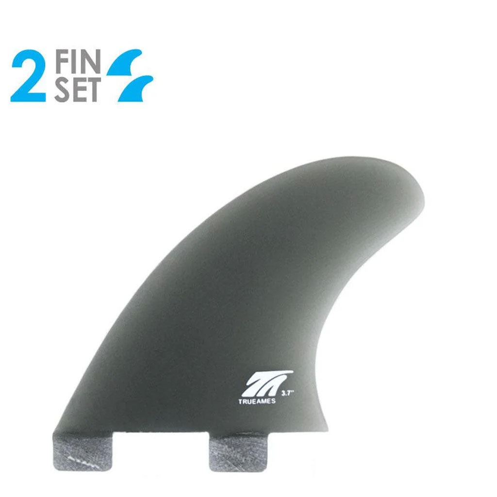 True Ames 3.7" Futures Sidebites - Smoke/Fiberglass