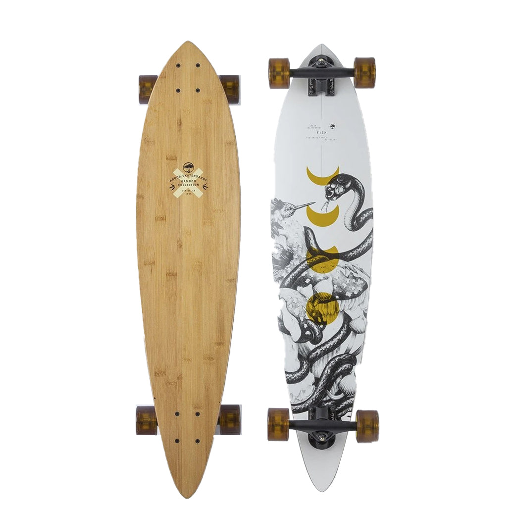Arbor Skateboards Bamboo Fish Complete - 37&quot; - Seaside Surf Shop 