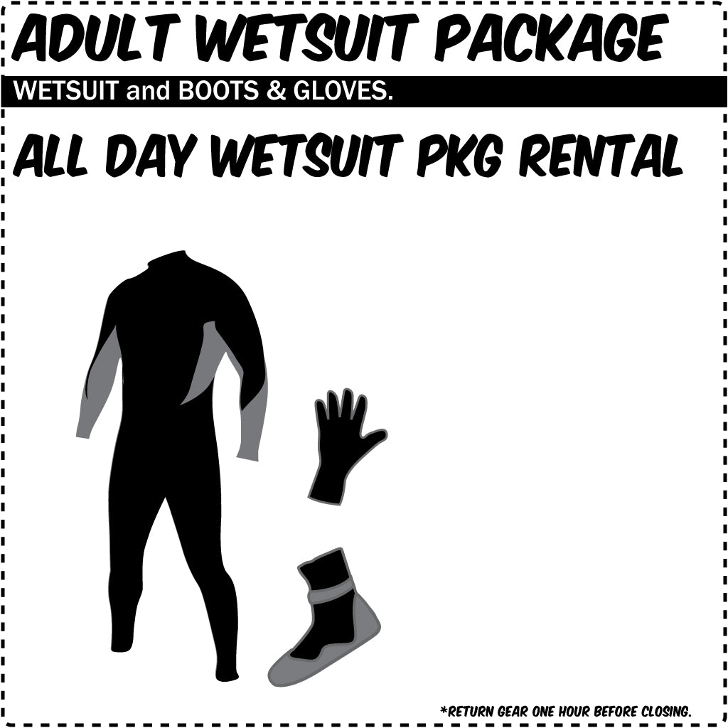 Adult Wetsuit Rental Package - Seaside Surf Shop 