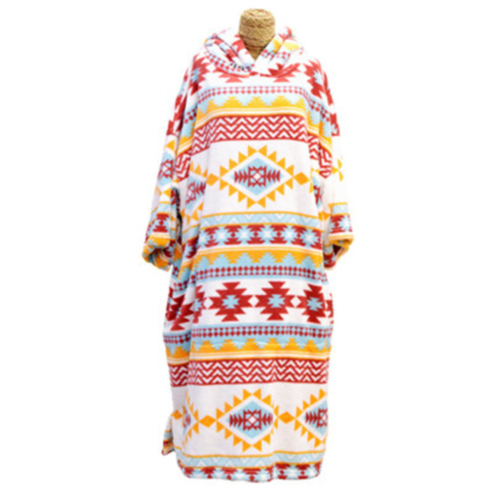 Blocksurf TLS Microfleece Wetsuit Changing Robe/Poncho - Chimayo