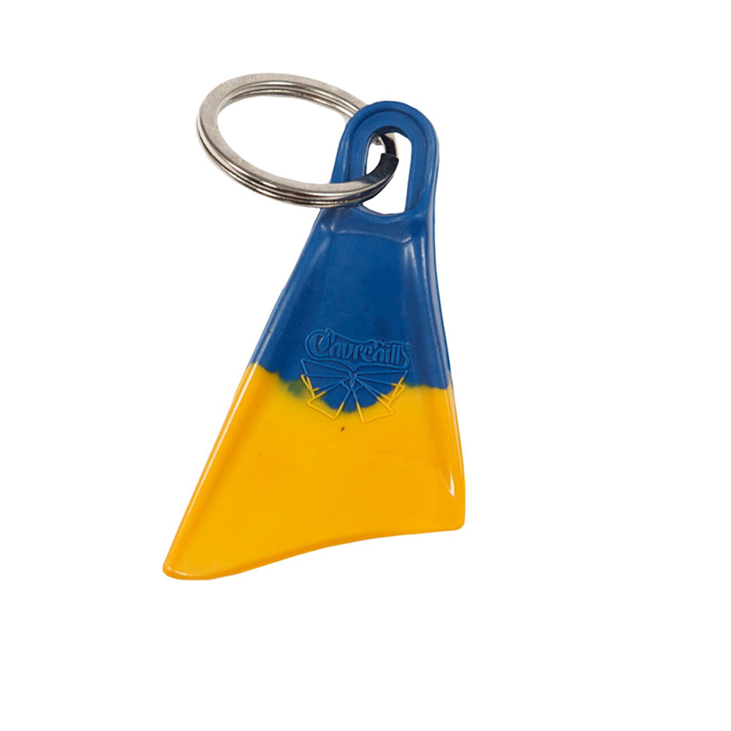 Churchill SwimFin Keychain - Blue/Gold