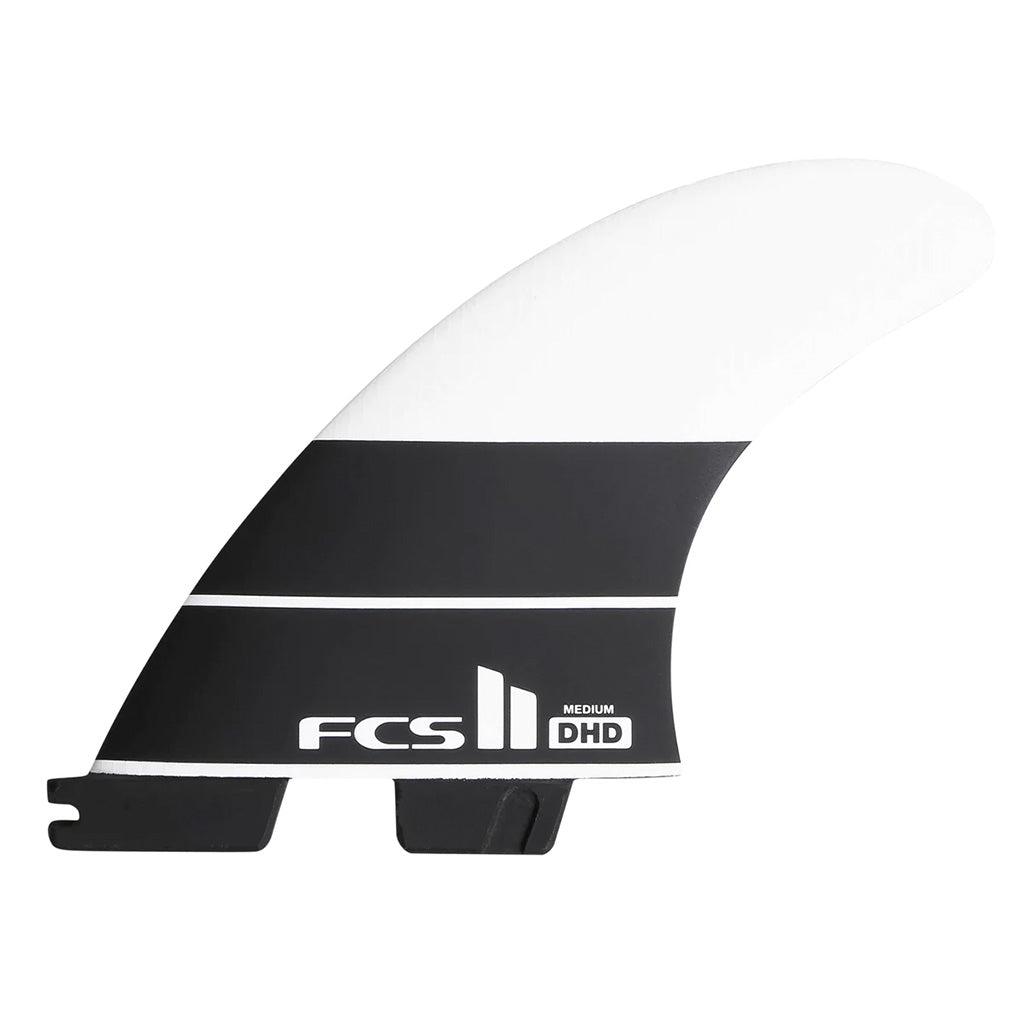 FCS II DHD Medium PC Tri Fin - Black/White