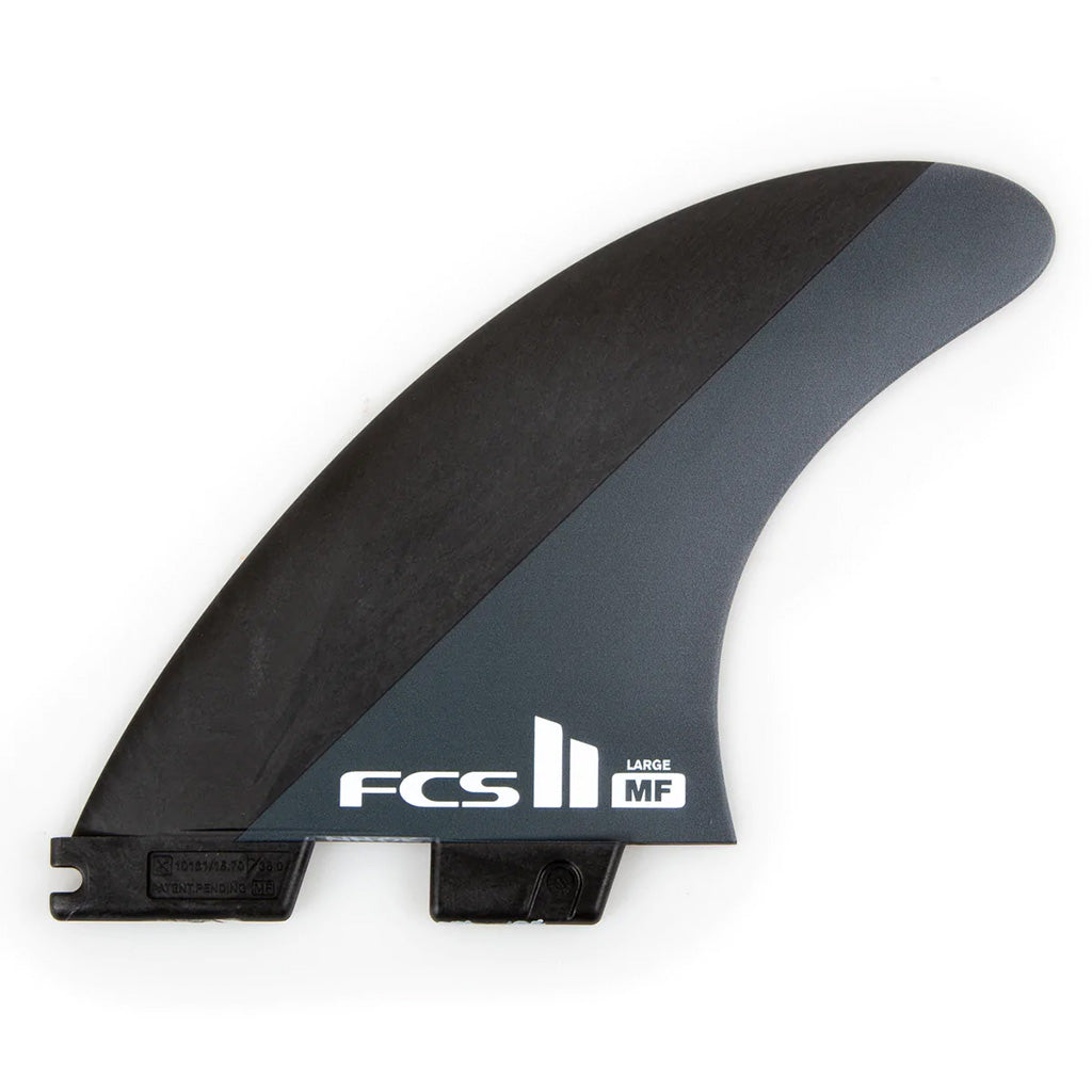 FCS II Mick Fanning Neo Carbon Large Thruster Set - Black Charcoal