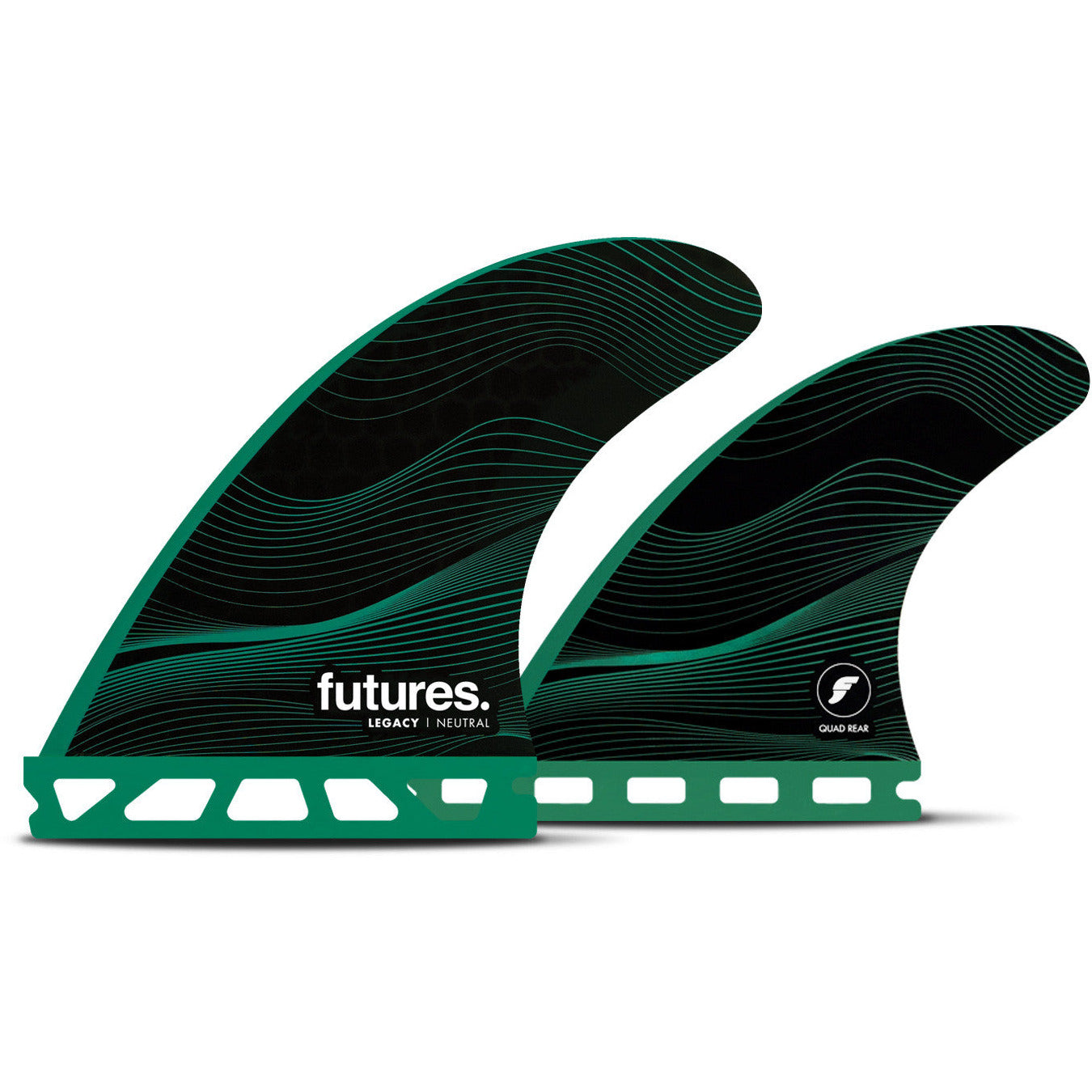 Futures Fins - F4 HC Small Quad Fin Set - Green