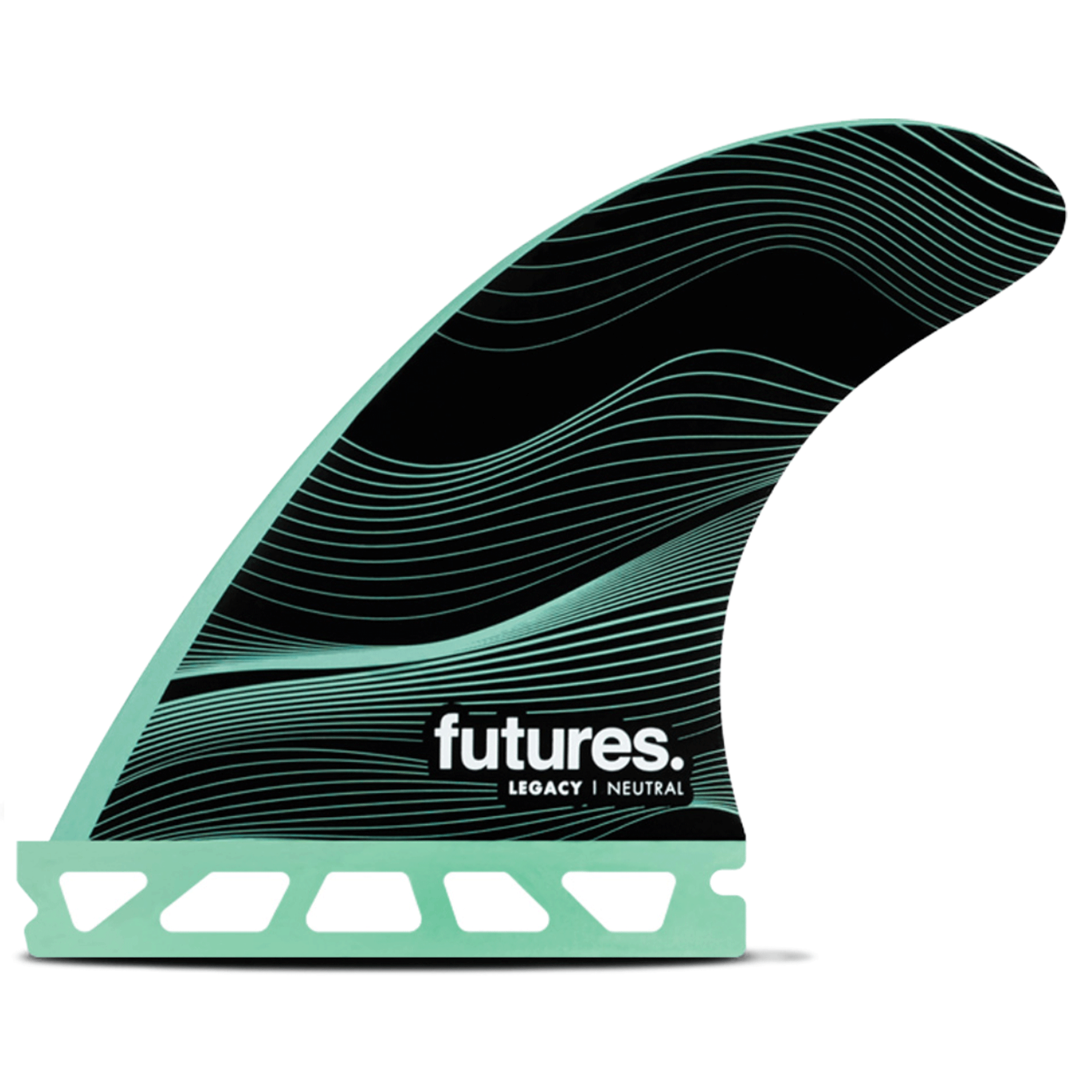 Futures Fins - F4 Legacy Neutral Small Thruster Fin Set - Green