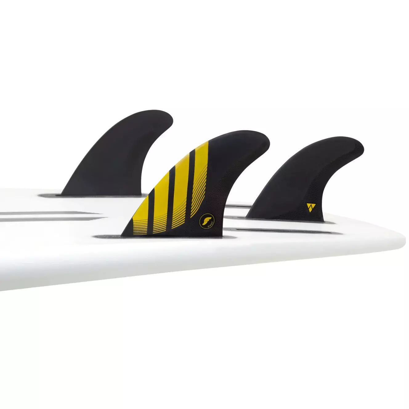 Futures Fins - P4 Alpha Small Thruster Fin Set - Carbon/Yellow
