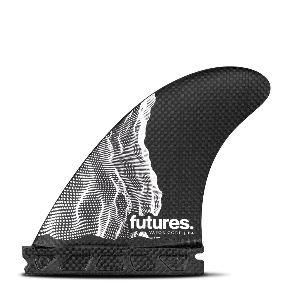 Futures Fins - Vapor Core P4 Tri Fin - Carbon/White