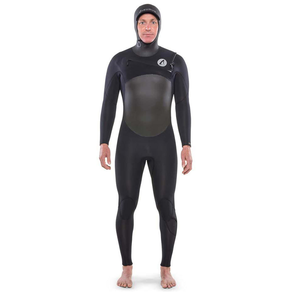 Isurus Ti-Alpha Mens 5/4mm Hooded Wetsuit - Black