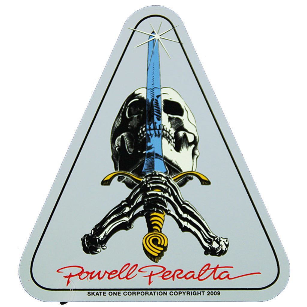 Powell Peralta Skull & Sword 4x3" Sticker