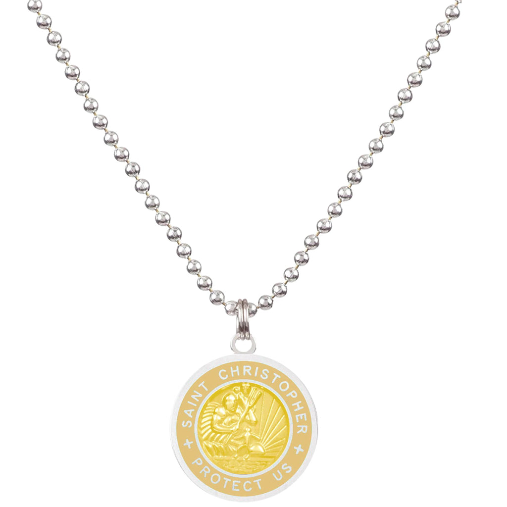 Saint Christopher Medium Medal - Sandy/Blonde
