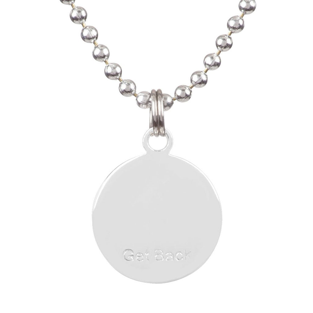 Saint Christopher Small Medal - Silver/White