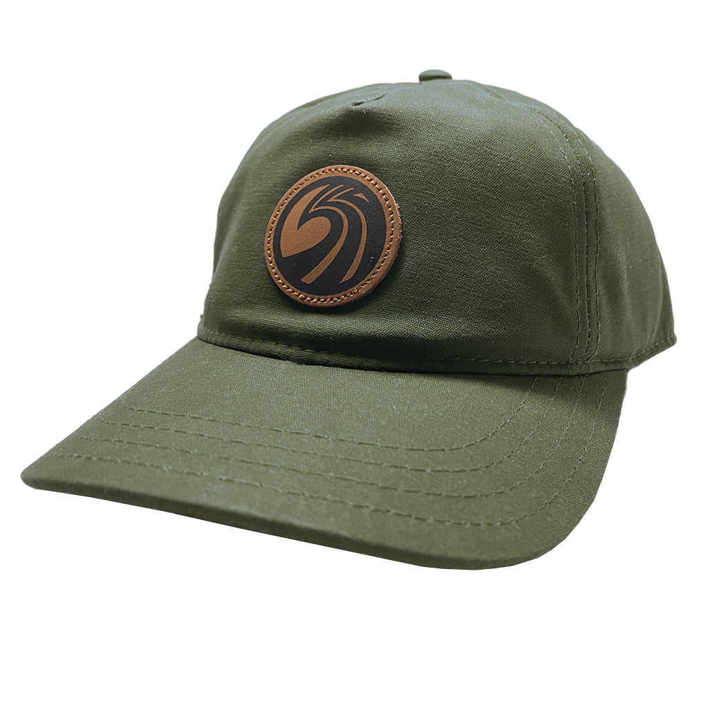 Seaside Surf Shop OG Wave Logo Badge Cap - Waxed Canvas/Olive