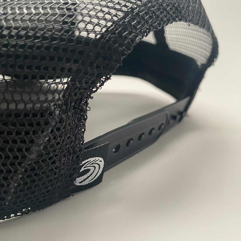 Seaside Surf Shop Vintage Logo Mid Crown Cap - Black/Black