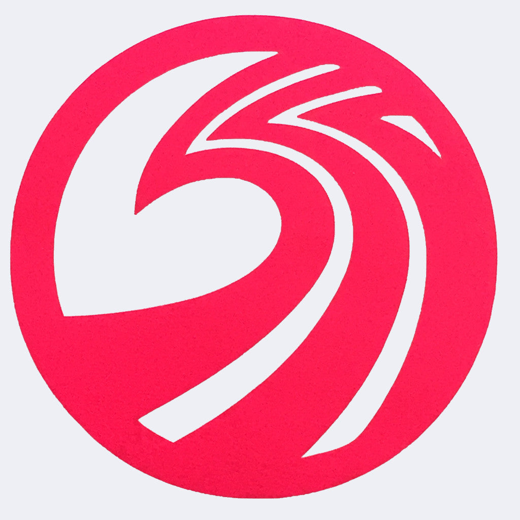 SSS - OG Wave Transfer Sticker - 4.25" - Hot Pink