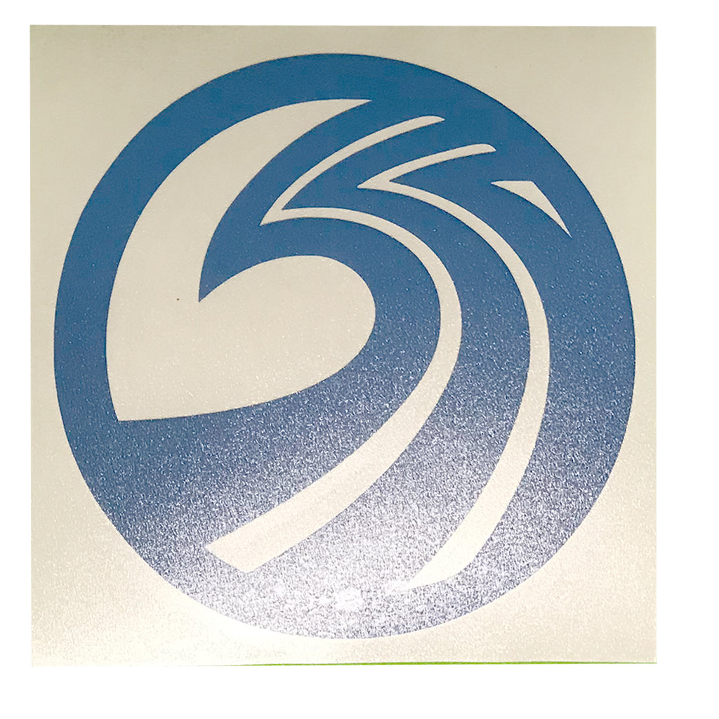SSS - OG Wave Transfer Sticker - 4.25" Sky Blue