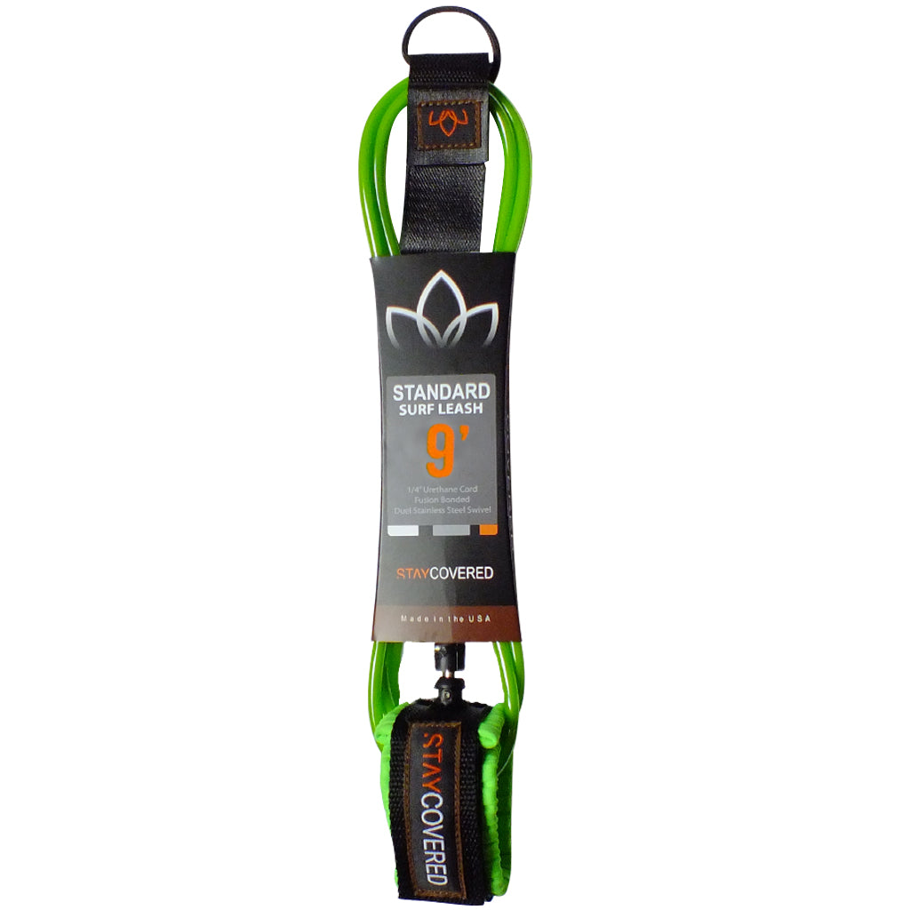 Stay Covered Standard Surf Leash - 9'x9/32 - Seaside Surf Shop