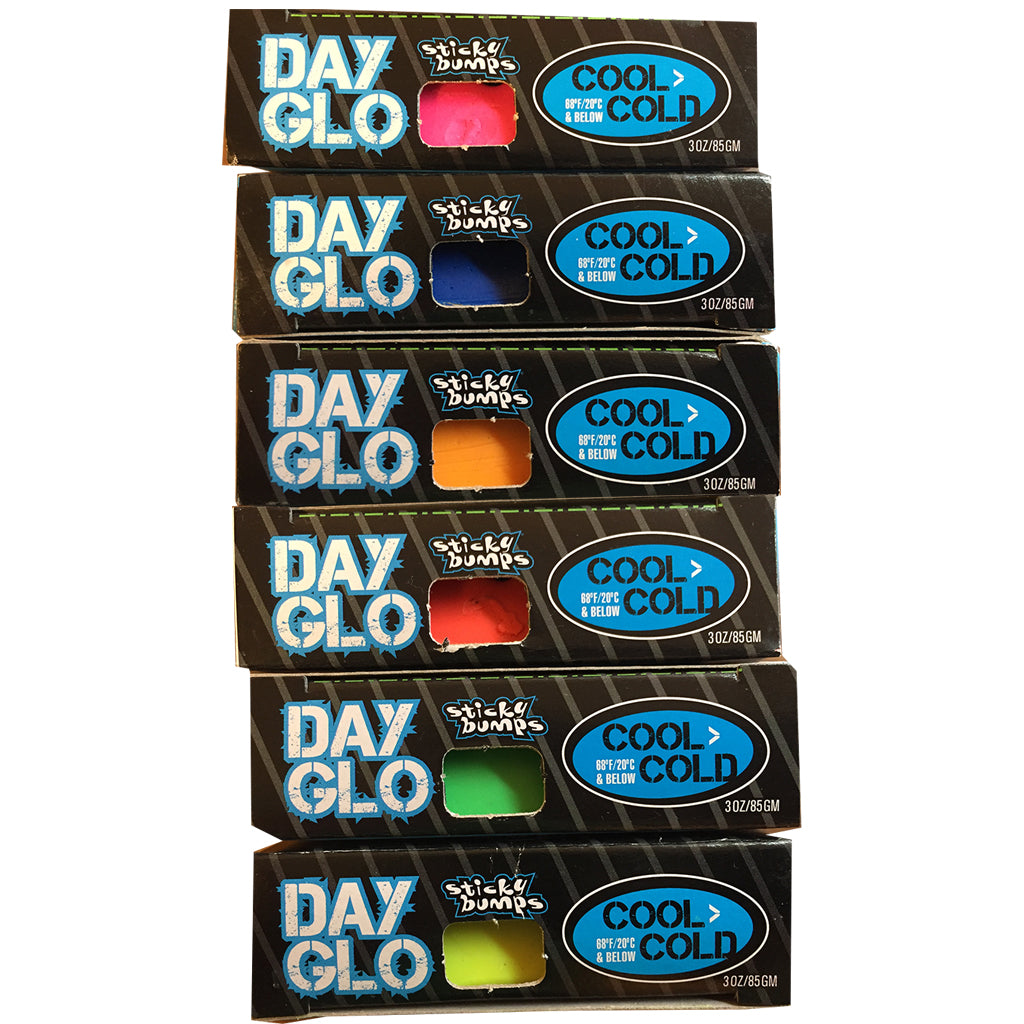 Sticky Bumps Day-Glo Surf Wax - Cool/Cold