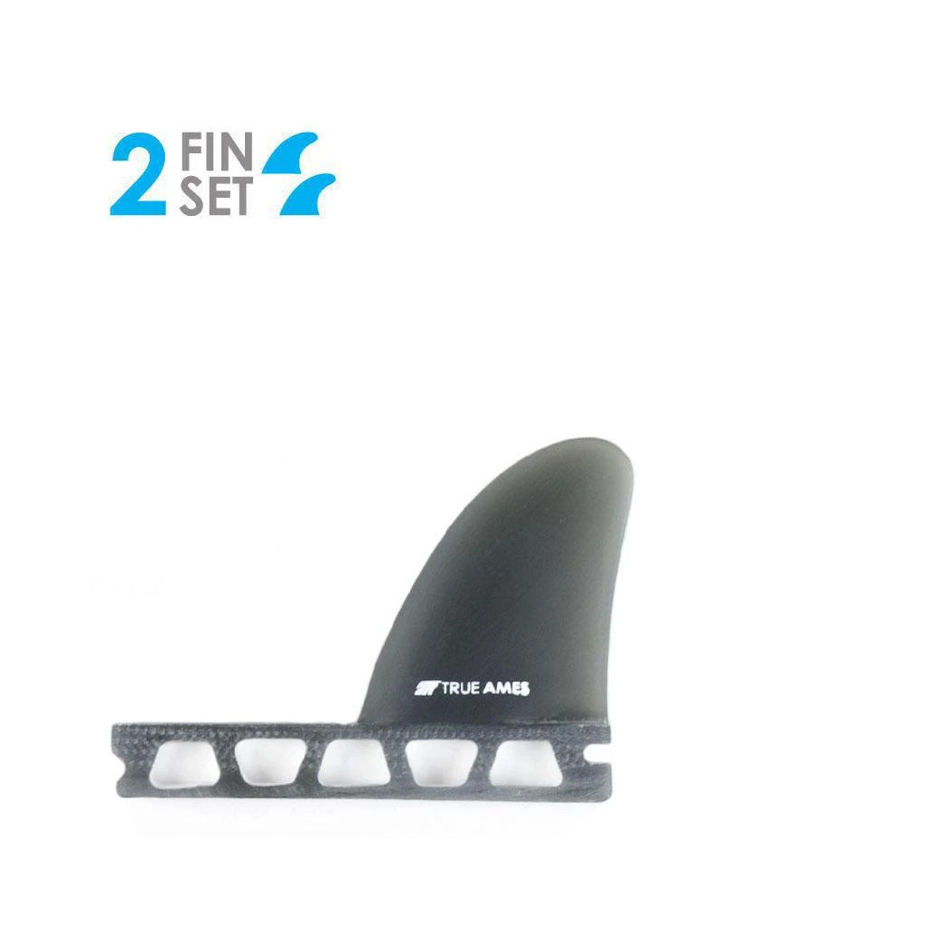 True Ames 2.6" Futures Sidebite Fins - Smoke/Fiberglass