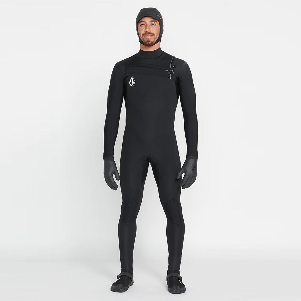 Volcom Modulator 4/3mm Chest Zip Wetsuit - Black FA23