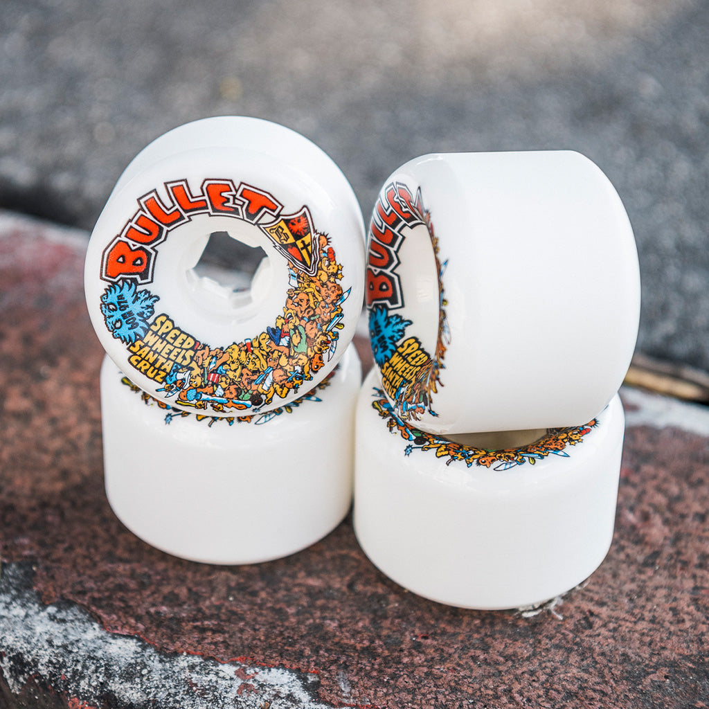 Bullet Riot Vomits 60mm 97a Slime Balls Wheels  - White