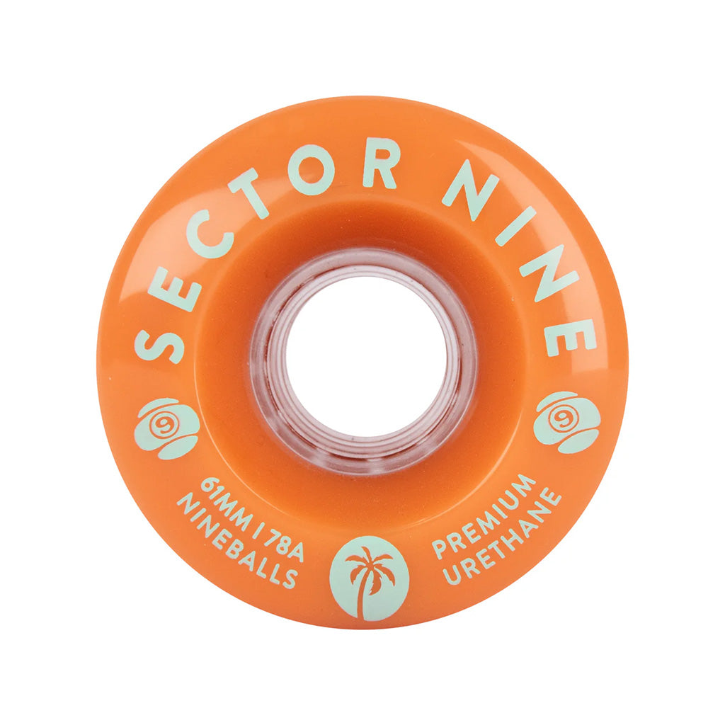 61mm 78A Nineballs Wheel Set - Creamsicles