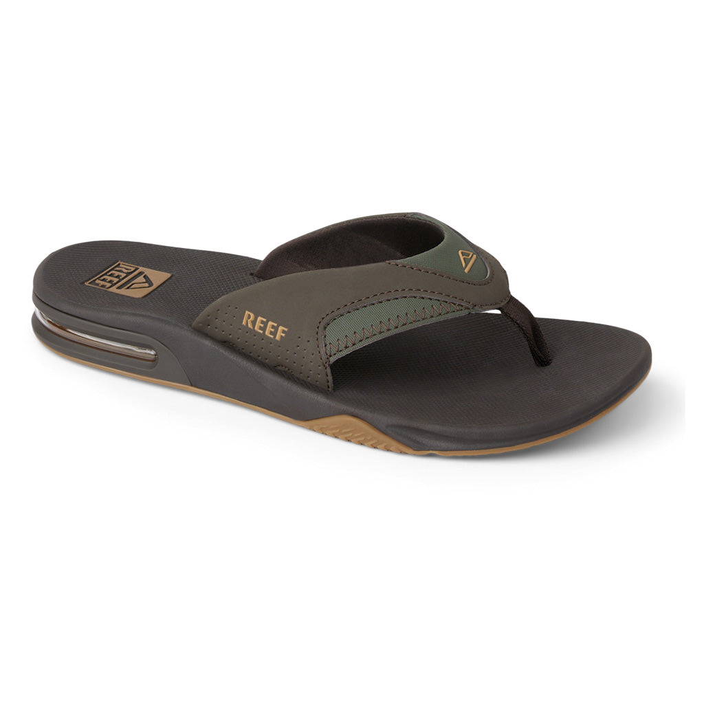 Reef Mens Fanning Sandal  - Black/Gum