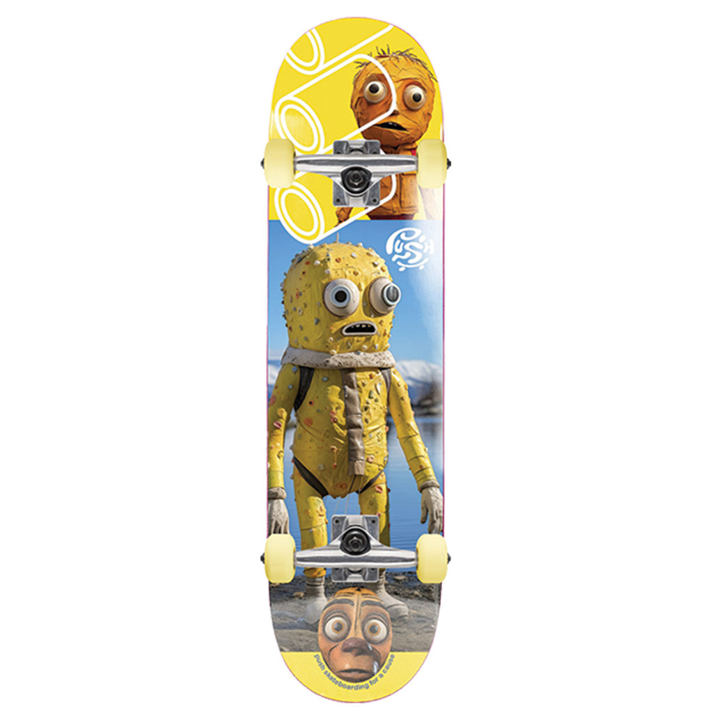 Push Yellow Man Mini Complete Skateboard – 7.25" | Yellow