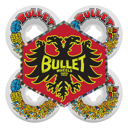 Bullet Riot Vomits 60mm 97a Slime Balls Wheels  - White