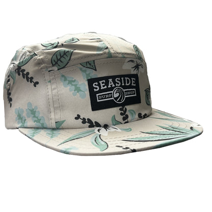 Seaside Surf Shop Campers Cap - Stone Plumeria