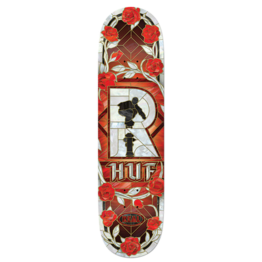 Real Huf Cathedral Deck - 8.38"/White Dipped