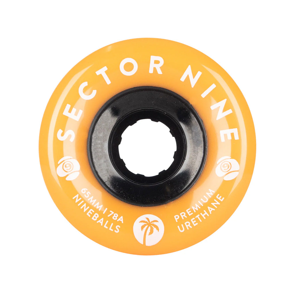 65mm 78A Nineballs Wheel Set - Tangerine Dreams