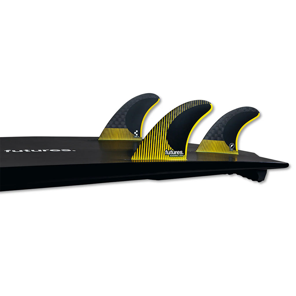 Futures Fins - P8 Blackstix Thruster Fin Set - Yellow