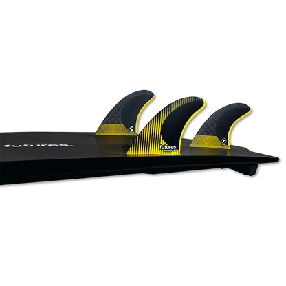 Futures Fins - P8 Blackstix Thruster Fin Set - Yellow