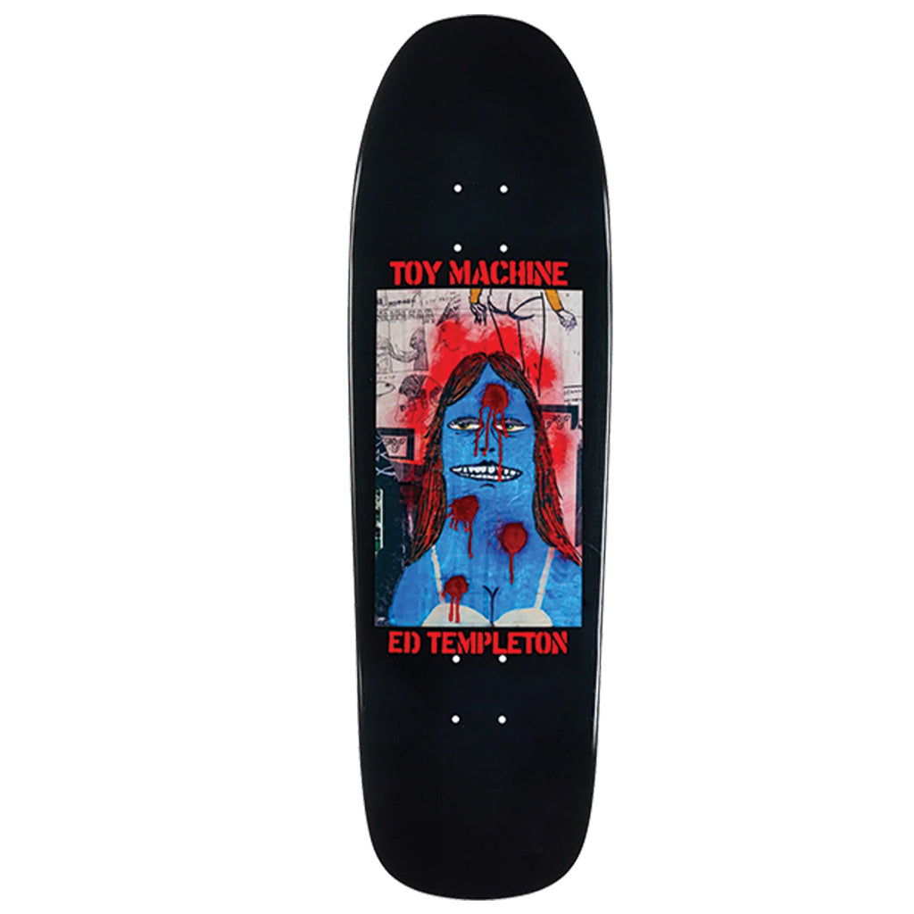 Toy Machine Ed Templeton Graffiti Deck 9.5"/Black Dip
