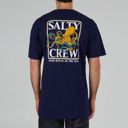 Salty Crew Mens Ink Slinger Classic S/S Tee - Navy - Seaside Surf Shop 