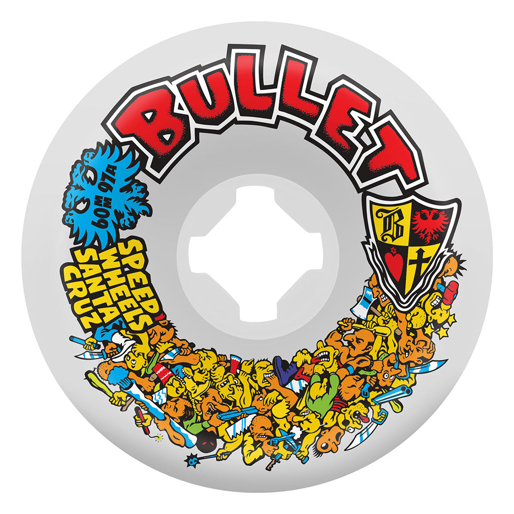 Bullet Riot Vomits 60mm 97a Slime Balls Wheels  - White