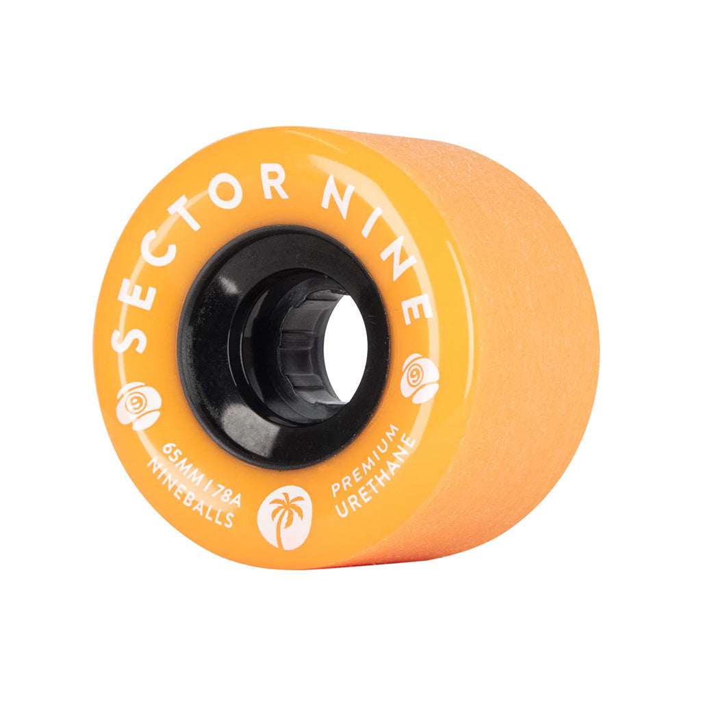 65mm 78A Nineballs Wheel Set - Tangerine Dreams